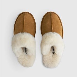 NEW Quince Australian Shearling Scuff Slippers